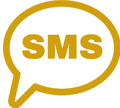 Mobile SMS notification chat bubble icon